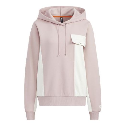 (WMNS) adidas Neo Hoodie 'Pink White' HM7406
