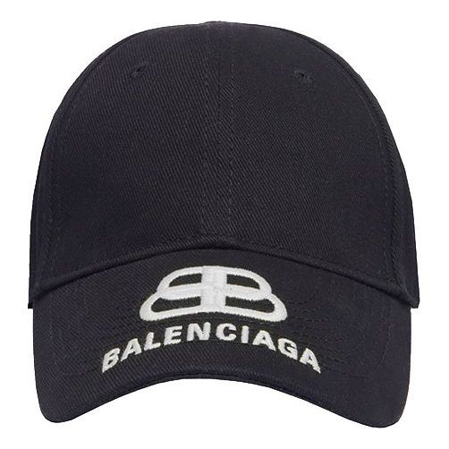 Balenciaga BB Logo Visor Baseball Cap 'Black' 577548410B21077