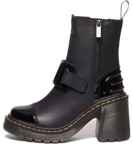 (WMNS) Dr.Martens Gaya Alternative Leather Heeled Chelsea Boots 'Black' 31012001