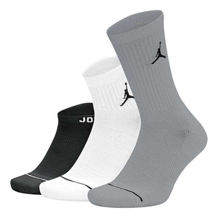 Air Jordan Waterfall Socks 3Pack 'Black White Grey' SX6274-011