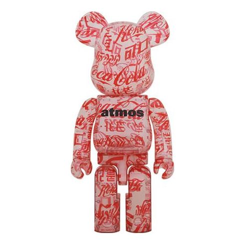 Coca-Cola Coca Cola x atmos x BE@RBRICK Clear Body Red White 1000% ATMOSCOLA1000