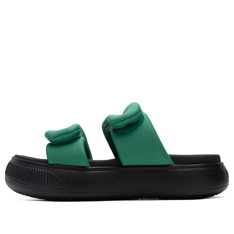 (WMNS) PUMA Mayu Puffy Slides 'Green Black' 399450-03