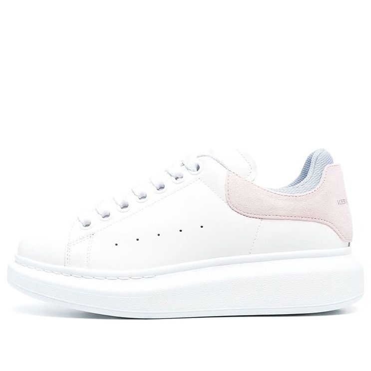 (WMNS) Alexander McQueen Oversized Sneakers 'White Pink Blue' 697103WIBNT8874