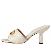 (WMNS) Gucci Double G Slide Sandal 'White Leather' 674839-BKO00-9022