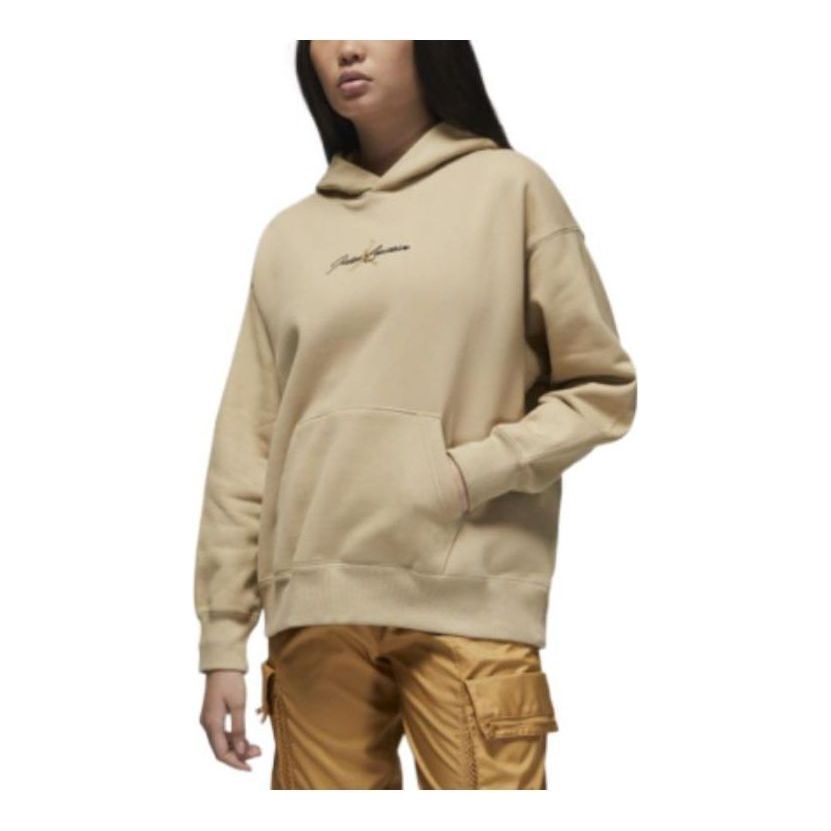 (WMNS) Air Jordan Paris Collective Hooded Pullover 'Beige' DV1386-250