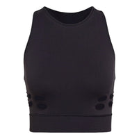 (WMNS) adidas by Stella McCartney TruePurpose Seamless Crop Top 'Black' HB6068