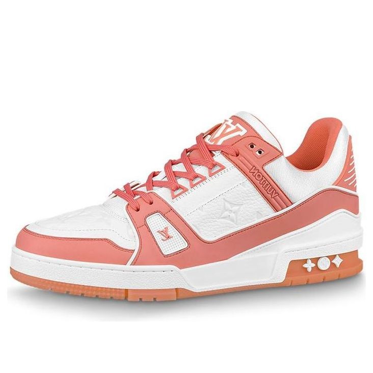 LOUIS VUITTON Trainer Sneakers 'Peach White' 1A8KC8