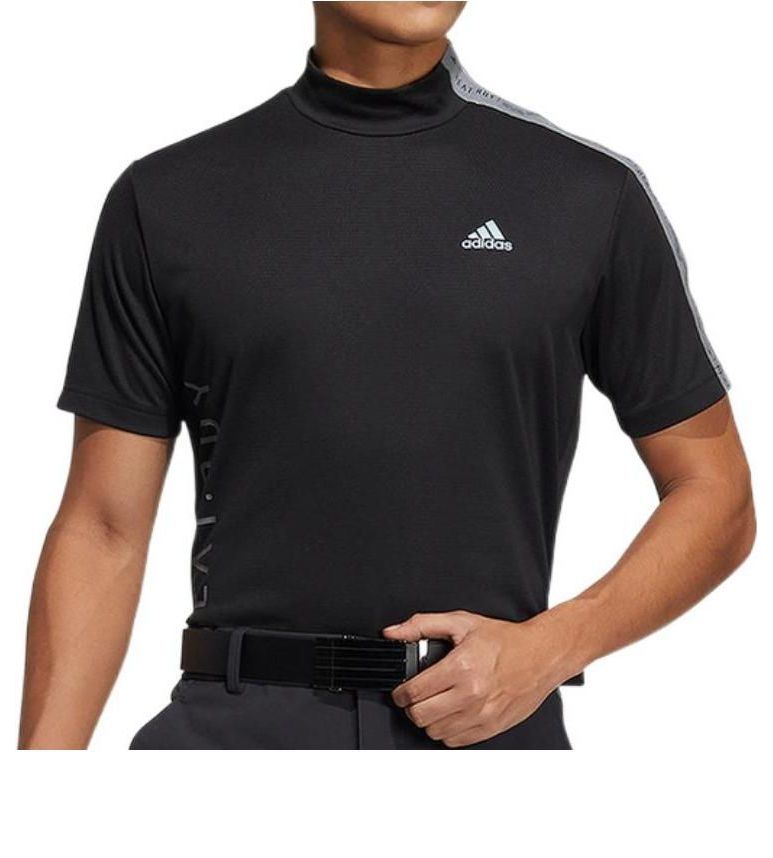 adidas HEAT.RDY Mock Neck Polo Shirt 'White' HA3119