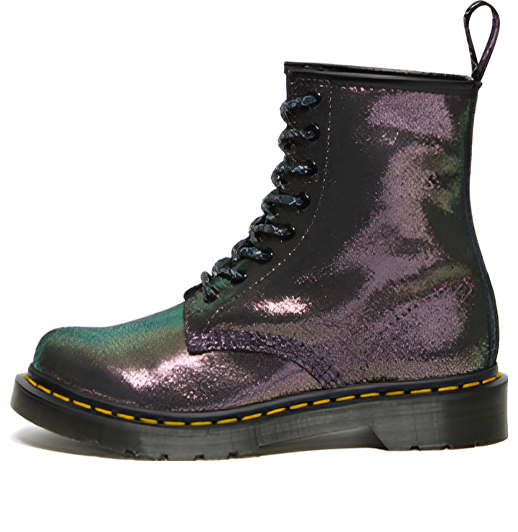 (WMNS) Dr.Martens 1460 Disco Iridescent Suede Lace Up Boots 'Purple' 26958519