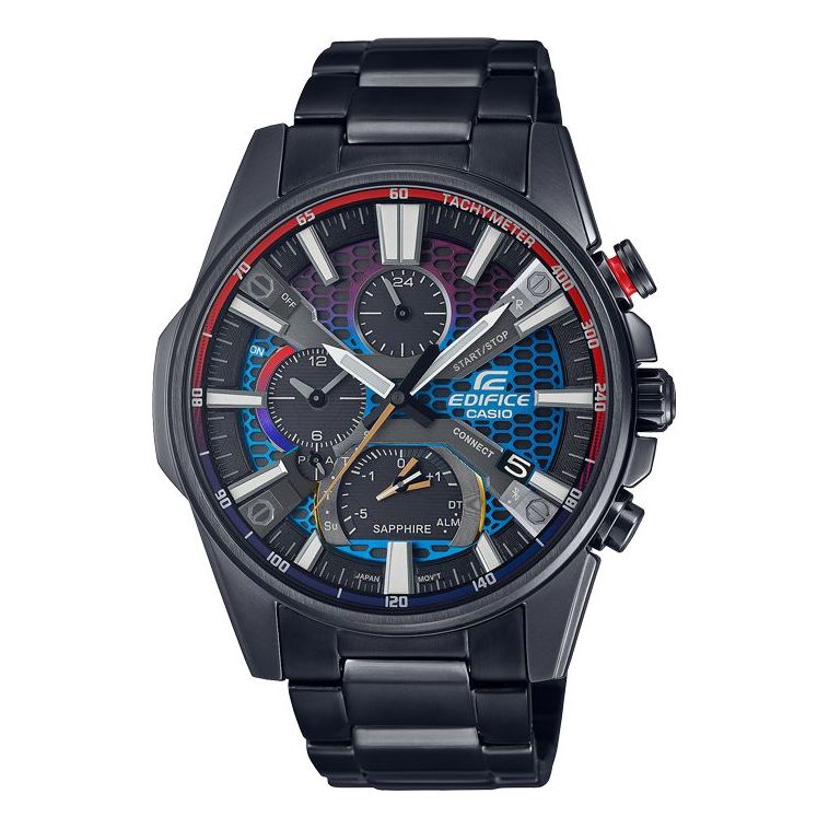CASIO Edifice Gradient Series Casual Retro Fashion Solar Powered Classic Three Eyes Dial Watch Analog EQB-1200YHG-1APR