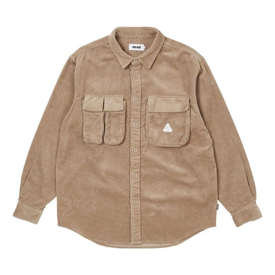 Palace FW22 Cargo Cord Shirt 'Brown' P23SHT073