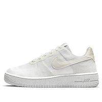 (GS) Nike Air Force 1 Crater Flyknit 'White Wolf Grey' DH3375-100