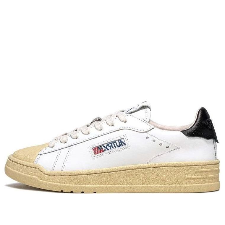 Autry Bob Lutz Low Leather Sneakers 'White Black' BLLM-TC08