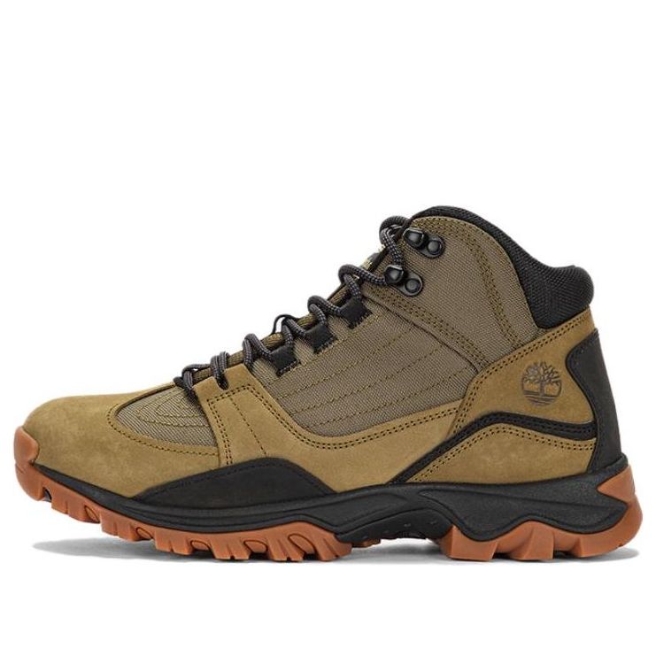 Timberland Mt. Maddsen Mid Lace Up Hiking Boots 'Olive Nubuck' A6BNN