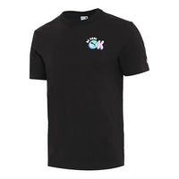 PUMA Downtown Graphic Tee 'Black Blue Pink' 531335-01