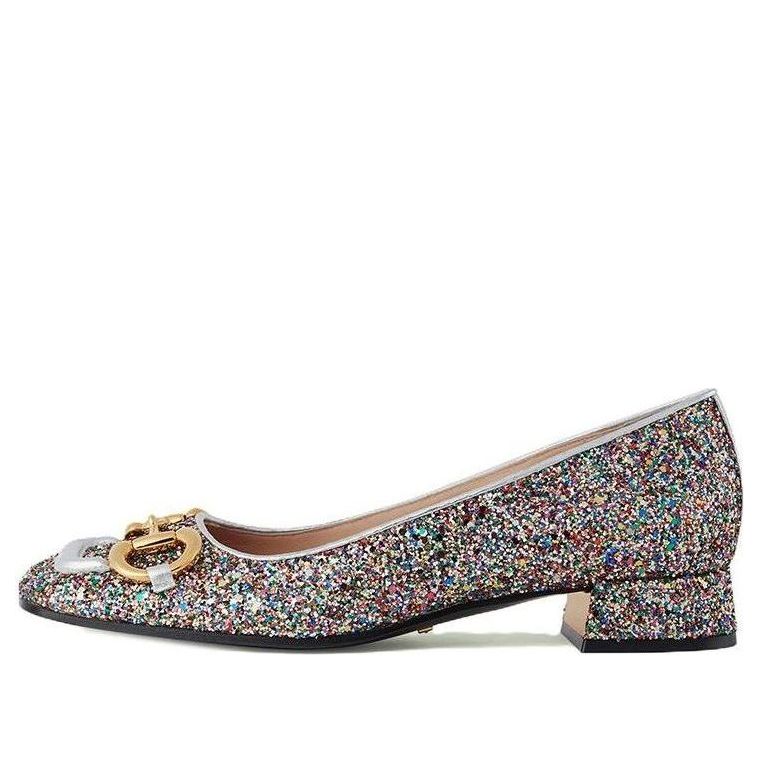 (WMNS) Gucci Lovelight Crystal Ballet Flat With Horsebit 'Silver' 707703-KSP20-8461