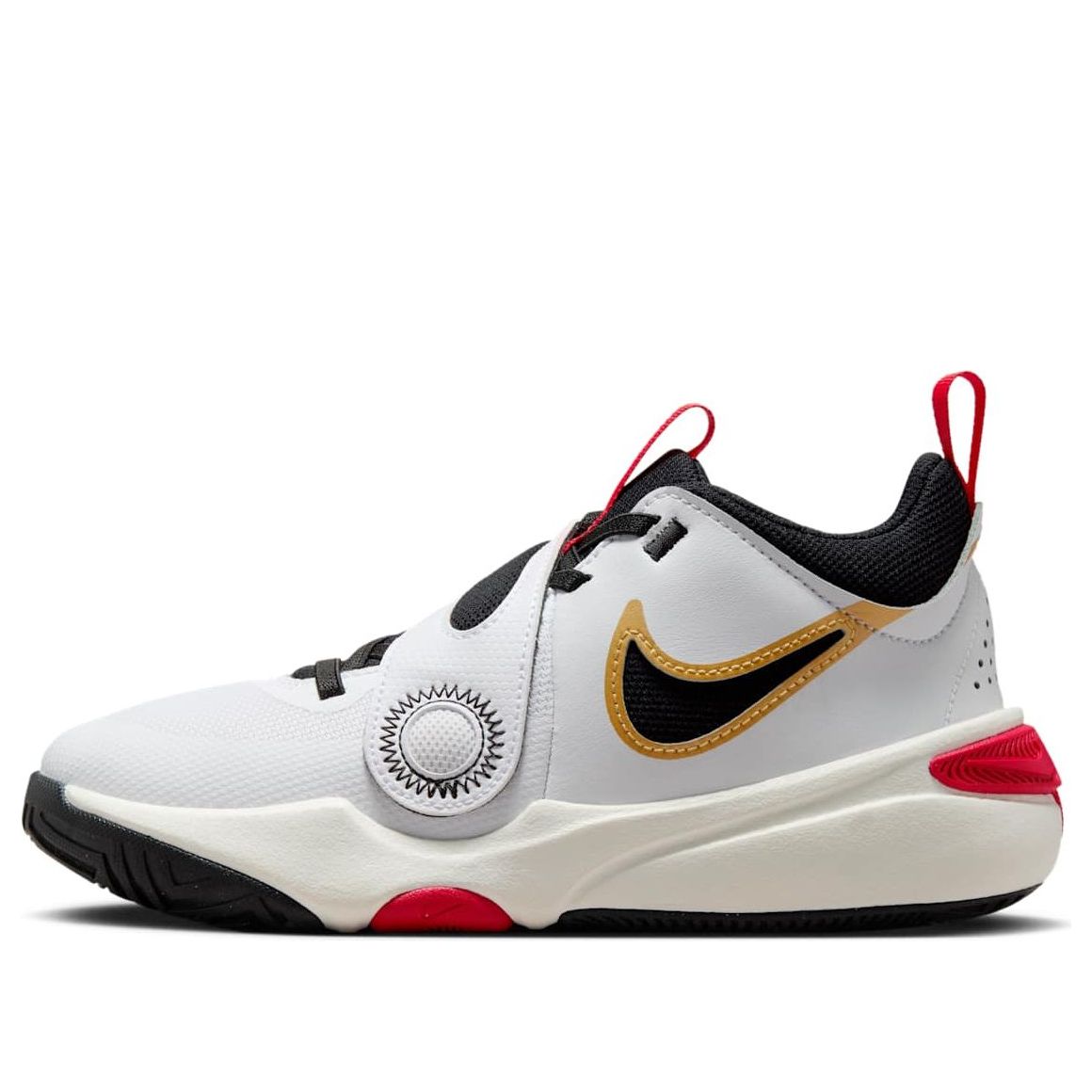 (GS) Nike Team Hustle D11 'White Gold University Red' DV8996-104