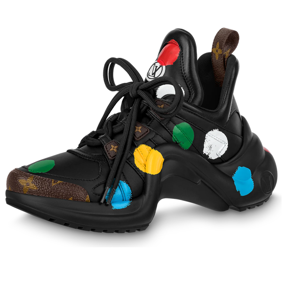 (WMNS) LOUIS VUITTON x YK Academy Archlight Sneakers 'Black with Colorful Dots' 1AB9RS