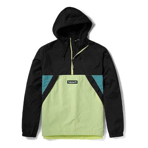Timberland Pullover Windbreaker Jacket 'Black Green' A2BUU-BN1