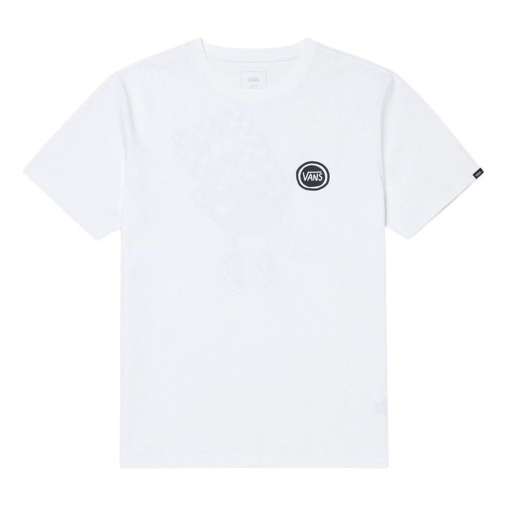 Vans Logo Printed T-Shirt 'White Black' VN000GPX-WHT