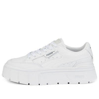 (WMNS) PUMA Mayze Stack Leather 'Triple White' 384412-01