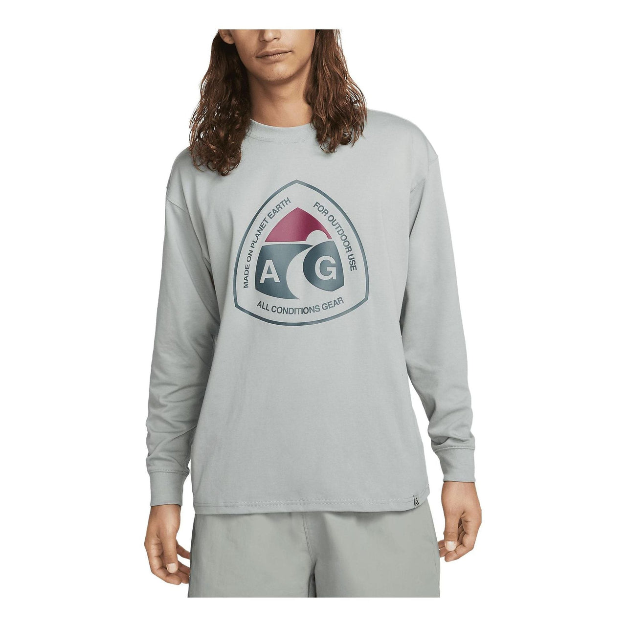 Nike ACG Long Sleeve Outdoor Sign T-Shirt 'Mica Green' DX9450-330