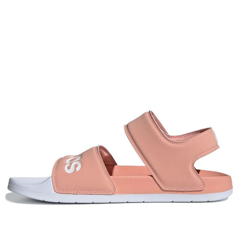 (WMNS) adidas Adilette Pink White Sandals 'Pink Blue' EE4109
