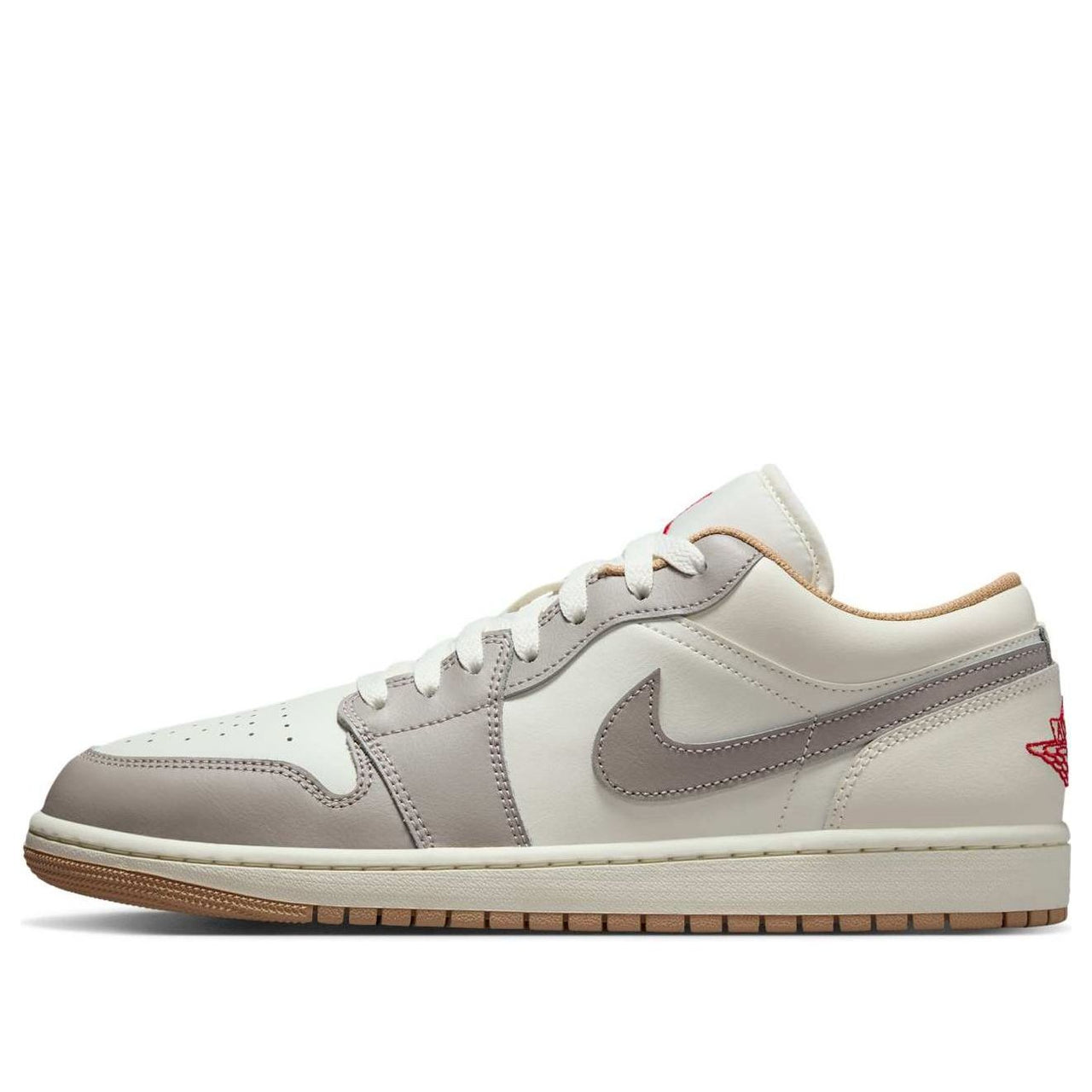 Air Jordan 1 Low 'Sail Fire Red College Grey' 553558-169