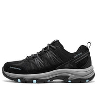 (WMNS) Skechers Relaxed Fit Trego 'Black Blue' 180003-BKBL