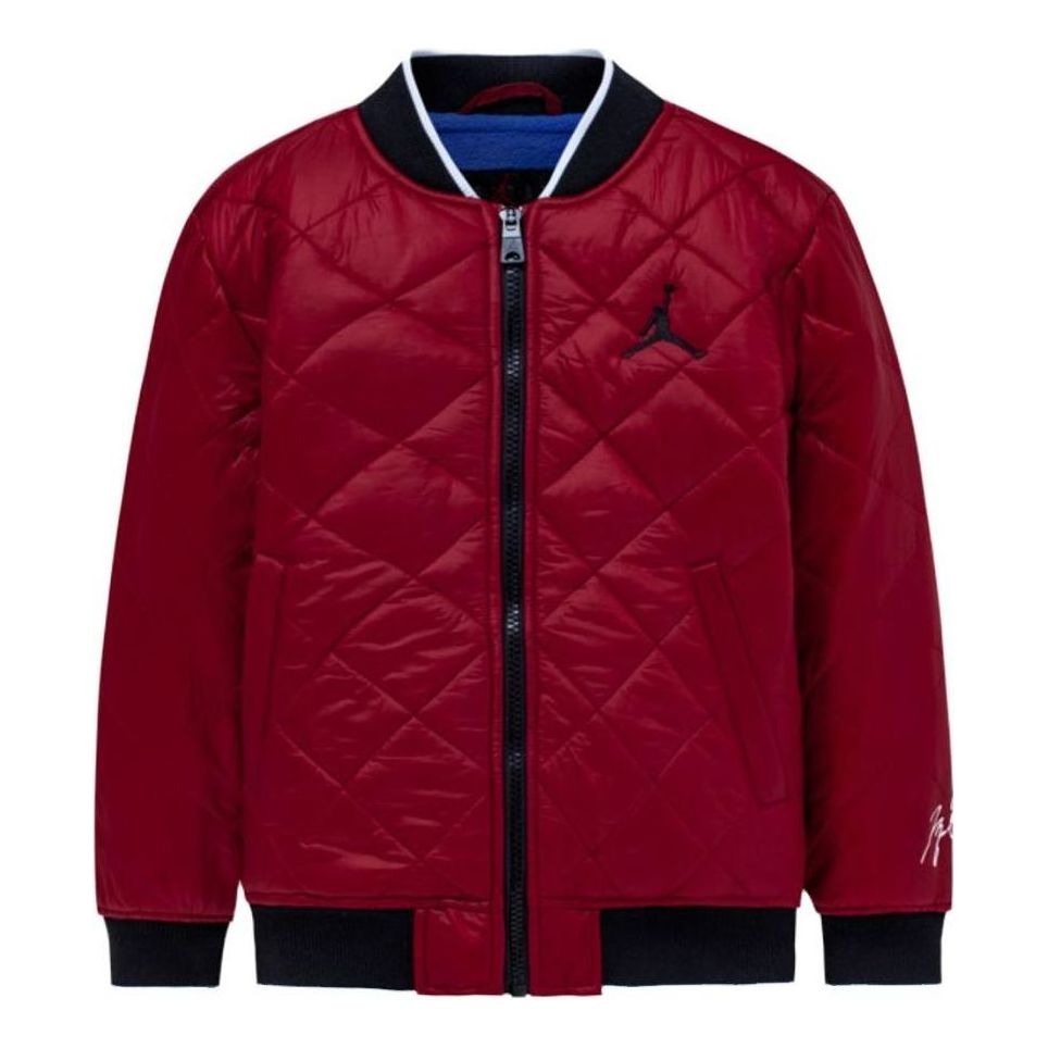(GS) Air Jordan Bomber Quilted Liner Jacket 'Red' JD2142007GS-002