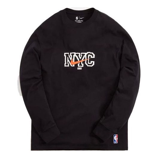 KITH x Nike New York Knicks Long-Sleeve Tee 'Black' DA1634-010