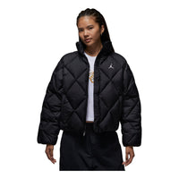 (WMNS) Air Jordan Brooklyn Quilted Puffer Jacket 'Black' HV0418-010