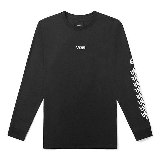 Vans OtwWhang Od Alphabet Character Printing Long Sleeves Couple Style Black VN0A4RAWBLK