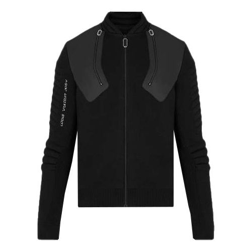 LOUIS VUITTON LV SS21 2054 Series Full Zip Padded Jacket For Men Black 1A8H4B