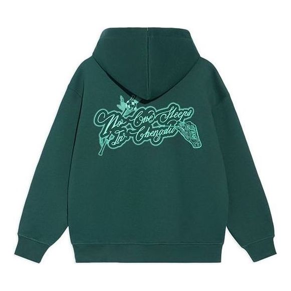 Li-Ning BADFIVE Sports Basketball Series Printing Hoodie 'Dark Green' AWDRH61-3