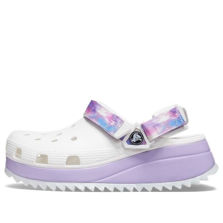 Crocs Classic Casual Unisex White Purple Sandals 'White Purple' 207772-577