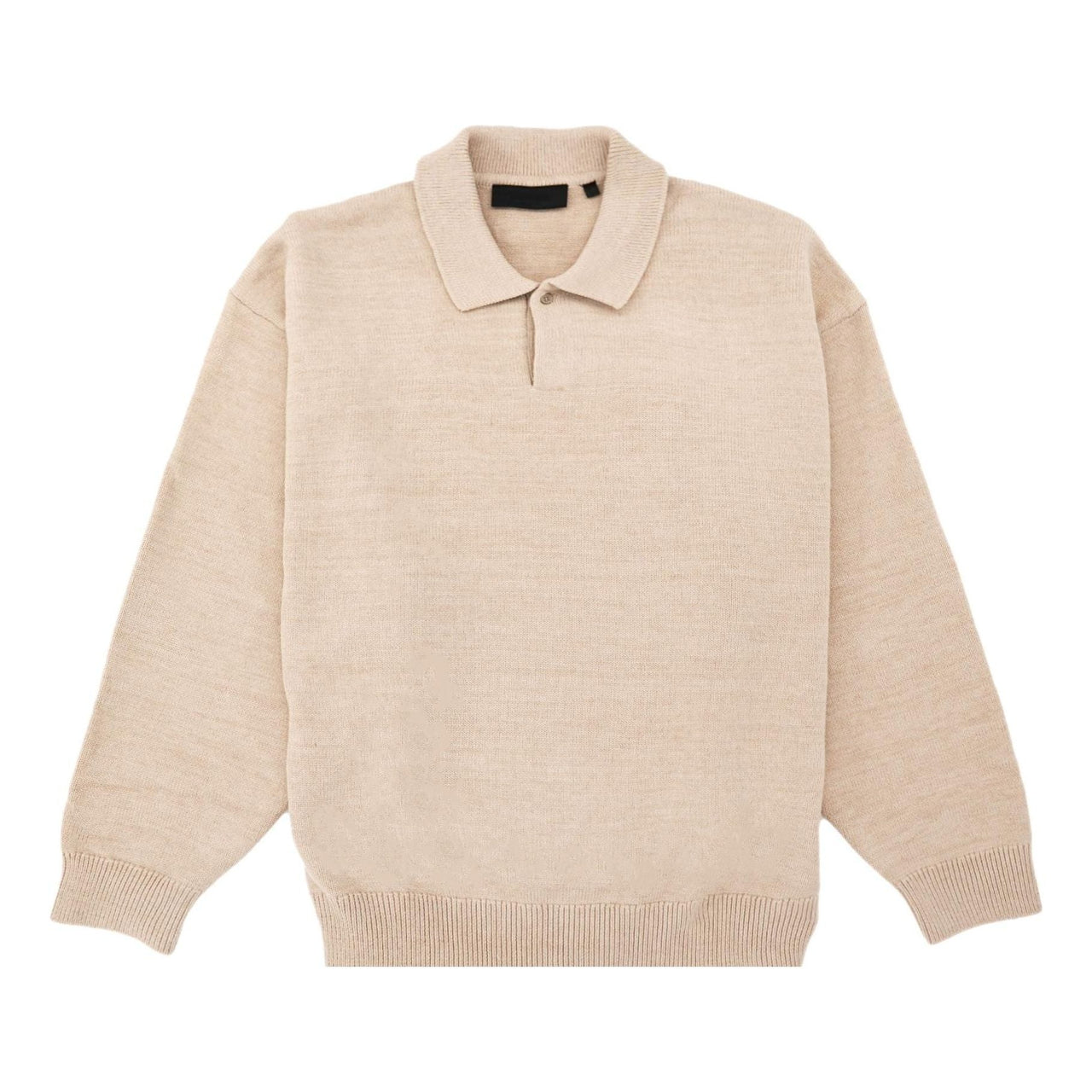 Fear of God Essentials FW23 Knit Polo Shirt 'Gold Heather' 192BT232183F