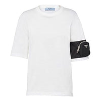 PRADA Pocket Knit Short Sleeve Unisex White 135683-1XBH-F0964-S-202