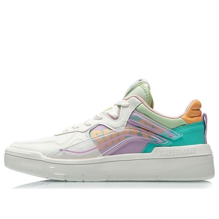 (WMNS) Li-Ning Superwave Low 'White Purple Green' AECR004-2