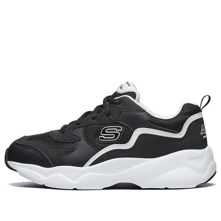 (WMNS) Skechers D'Lites Airy 'Black White' 66666231-BKW