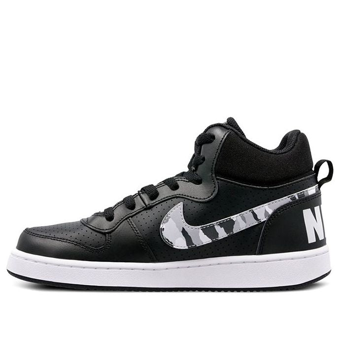 (GS) Nike Court Borough Mid 'Black White Grey' 839977-008