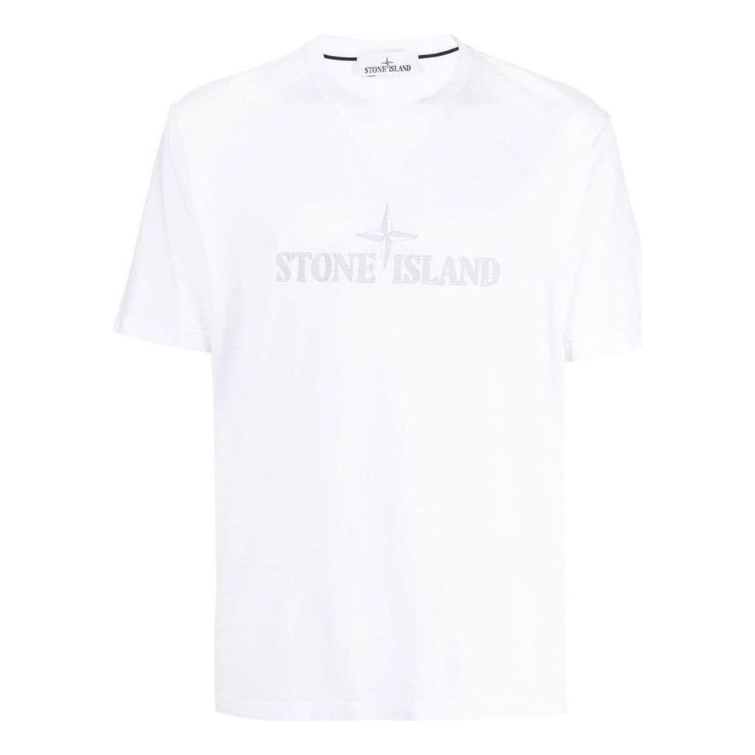 STONE ISLAND Stitches Logo T-shirt 'White' 781521579-V0001