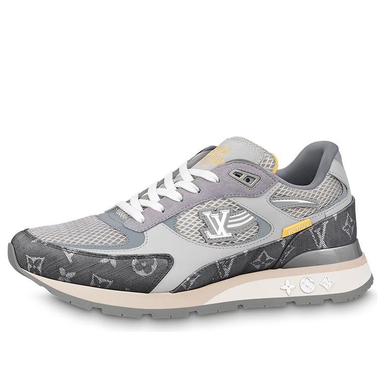 LOUIS VUITTON Run Away Sneakers 'Grey Yellow' 1ABFBR