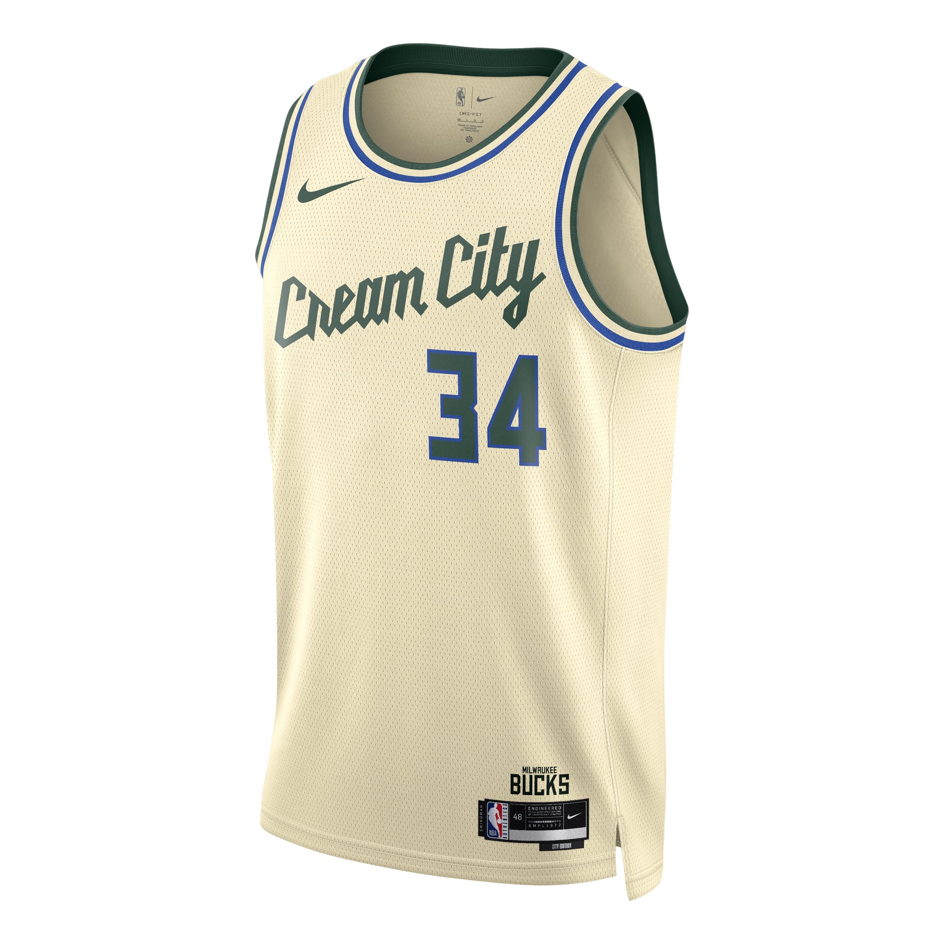 Nike Milwaukee Bucks City Edition NBA Swingman Jersey 'Giannis Antetokounmpo'  HM5988-281