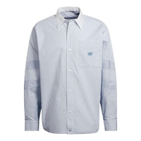 adidas originals Casual Sports Long Sleeves Shirt Sky Blue HD4799