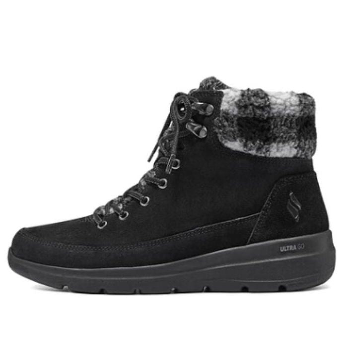 (WMNS) Skechers On-the-GO Glacial Ultra - Timber 'Black White' 144672-BKGY