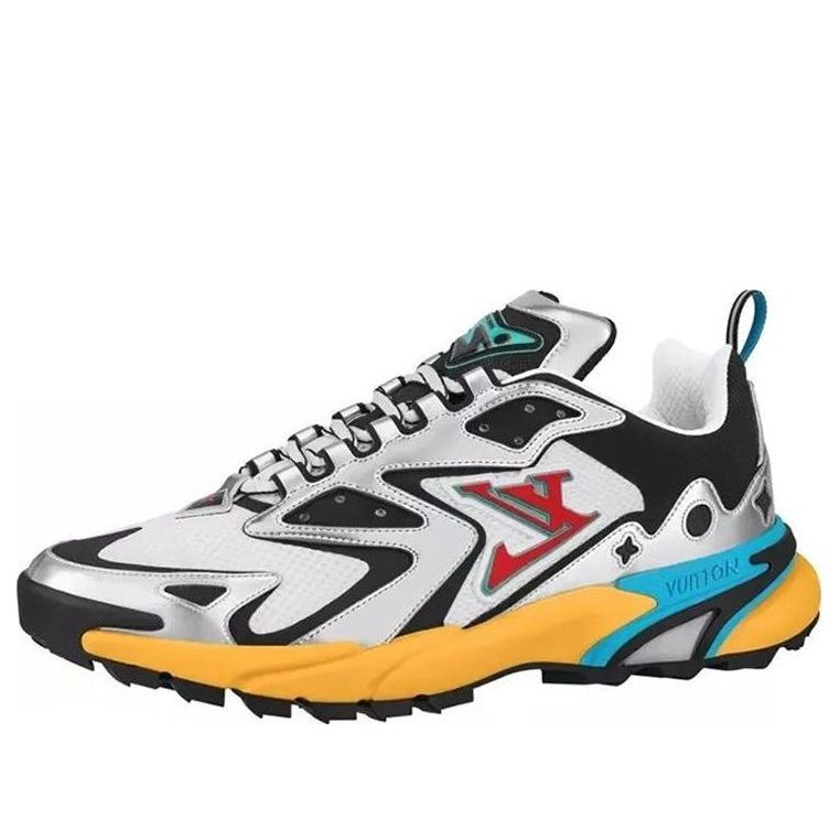 حذاء رياضي LOUIS VUITTON LV Runner Tatic باللون الفضي متعدد الألوان 1A9TVA