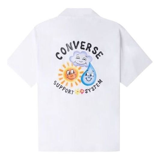 Converse Skate Woven Polo Shirt 'White' 10024751-A02