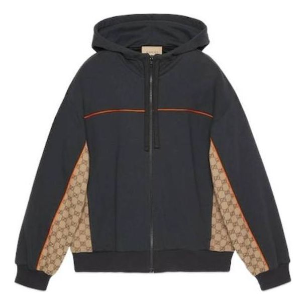 Gucci Cotton Jersey Zip Jacket 'Black' 768482-XJF35-1283