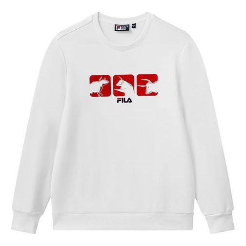 FILA Casual Sports Knitted Turtleneck Jumper For Men White F11M118297F-WT